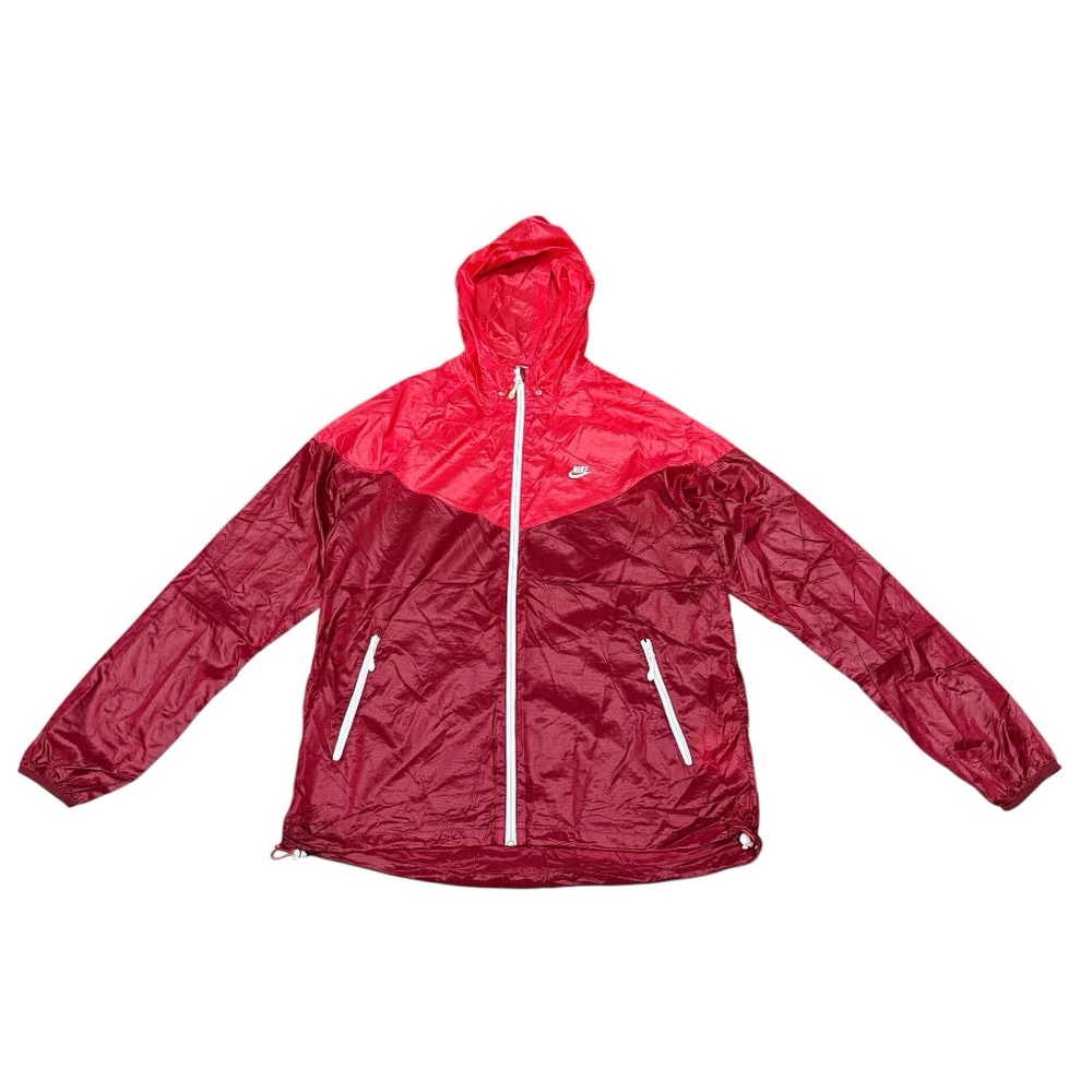 Nike Two-Tone Red Windbreaker Jacket
